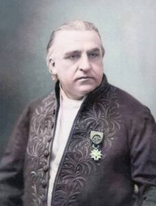 Half-length portrait of scientist Jean-Martin Charcot, 1900. Note: Image has been digitally colorized using a modern process. Colors may not be period-accurate. (Photo by Gado/Getty Images)